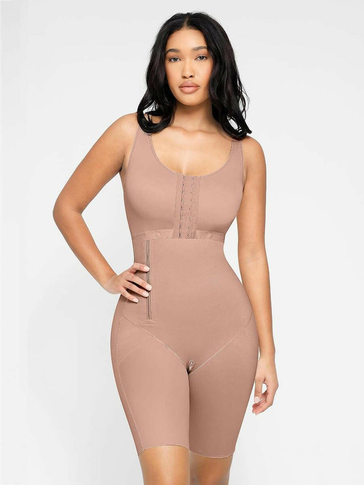 Wholesale Post-Operative Breast-Covering Side-Zip One-Piece Bodysuit