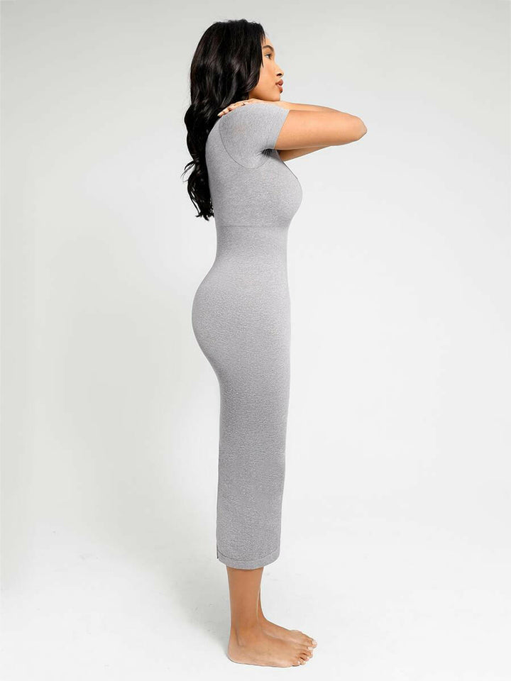 Wholesale Low-cut Back Body Shaper with Built-in Removable Fake Buttocks and Crotch Pads