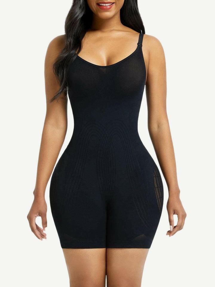 Wholesale Black Open Gusset Seamless Bodysuit Shapewear Superfit Everyday