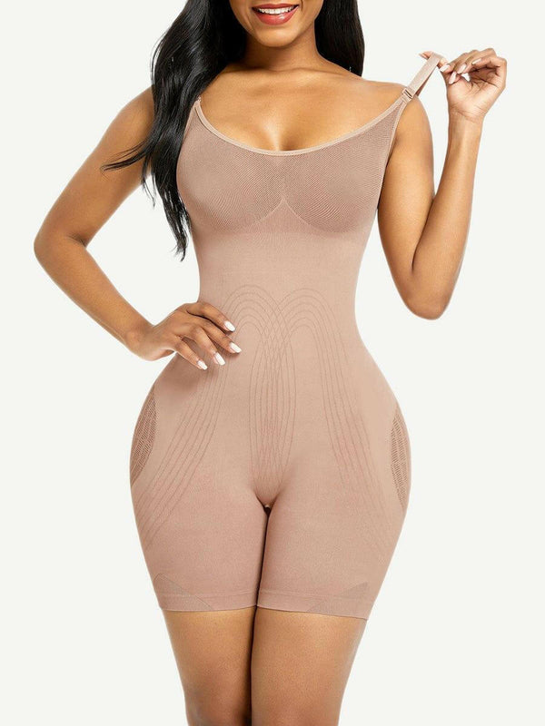 Wholesale Black Open Gusset Seamless Bodysuit Shapewear Superfit Everyday