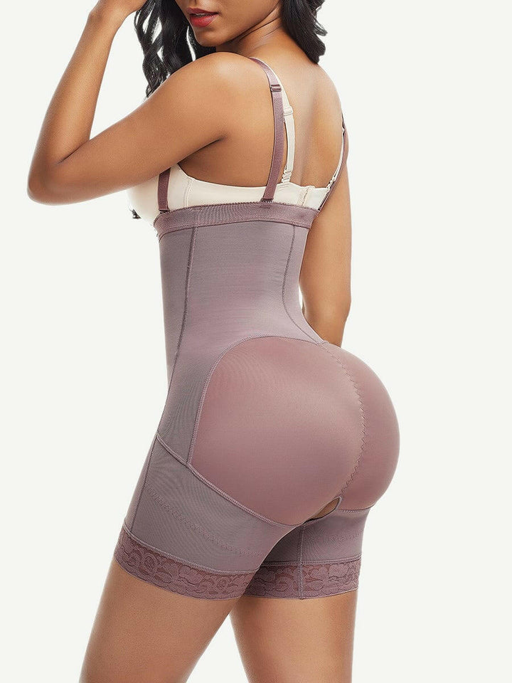 Wholesale Big Size Full Body Shaper Post-surgical Buttock Lifter Detachable Straps