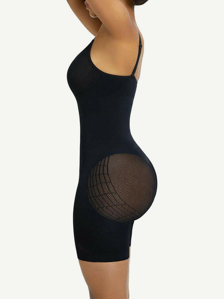 Wholesale Black Open Gusset Seamless Bodysuit Shapewear Superfit Everyday