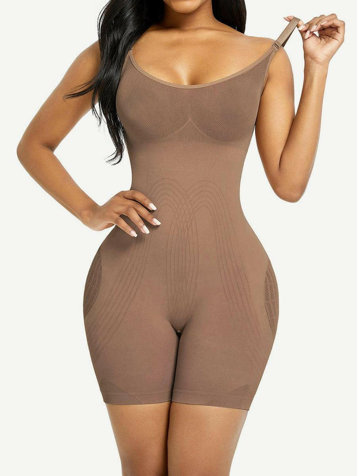 Wholesale Black Open Gusset Seamless Bodysuit Shapewear Superfit Everyday