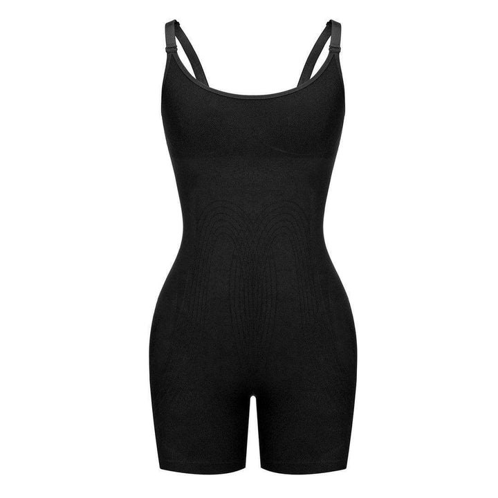 Wholesale Black Open Gusset Seamless Bodysuit Shapewear Superfit Everyday