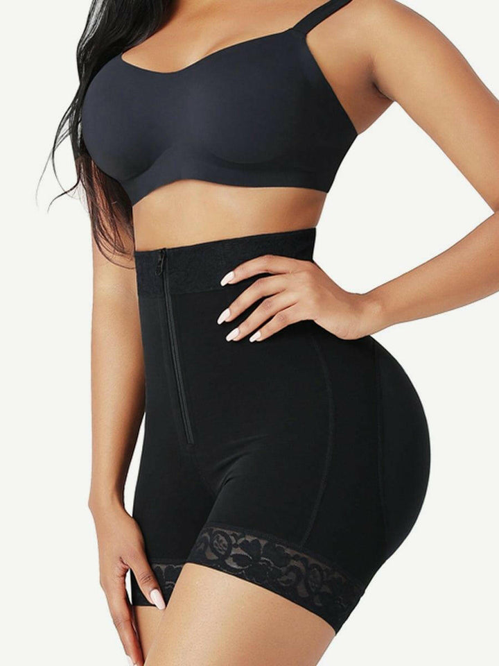 [USA Warehouse]Wholesale Front Zipper Butt Lifter Shorts High Waist Curve-Creating