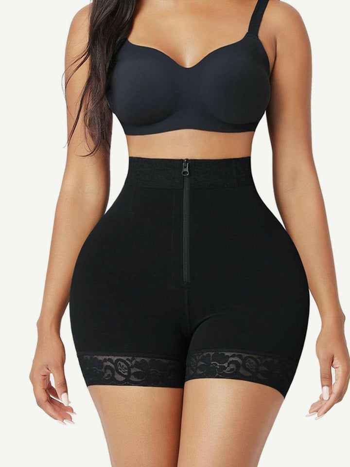 [USA Warehouse]Wholesale Front Zipper Butt Lifter Shorts High Waist Curve-Creating