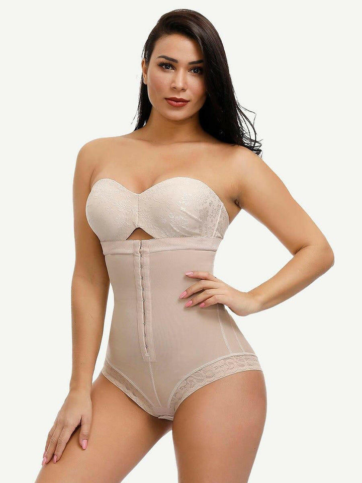 Wholesale Body-Hugging High Waist Hook Front Plus Size Bodysuit Shape Medium Control Shapewear