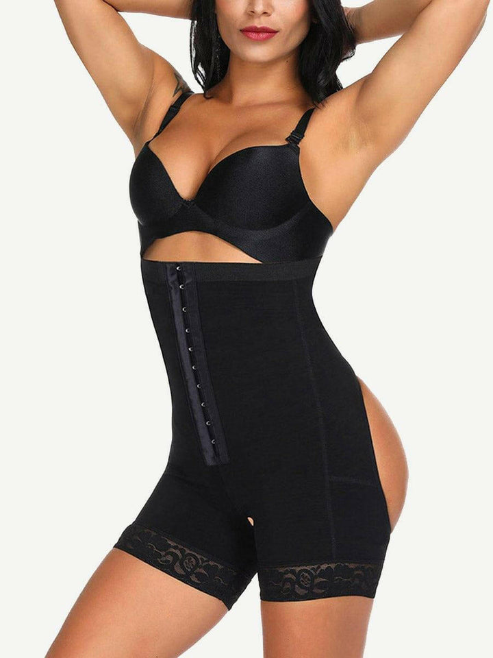 Functional Strengthen 3 Layers Buttless Plus Size Body Shaper Tummy Control