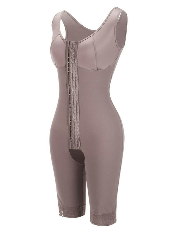 Wholesale Ultimate Stretch Nude Hooks Crotchless Unpadded Big Size Fajas Bodysuit