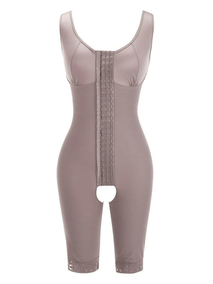 Wholesale Ultimate Stretch Nude Hooks Crotchless Unpadded Big Size Fajas Bodysuit