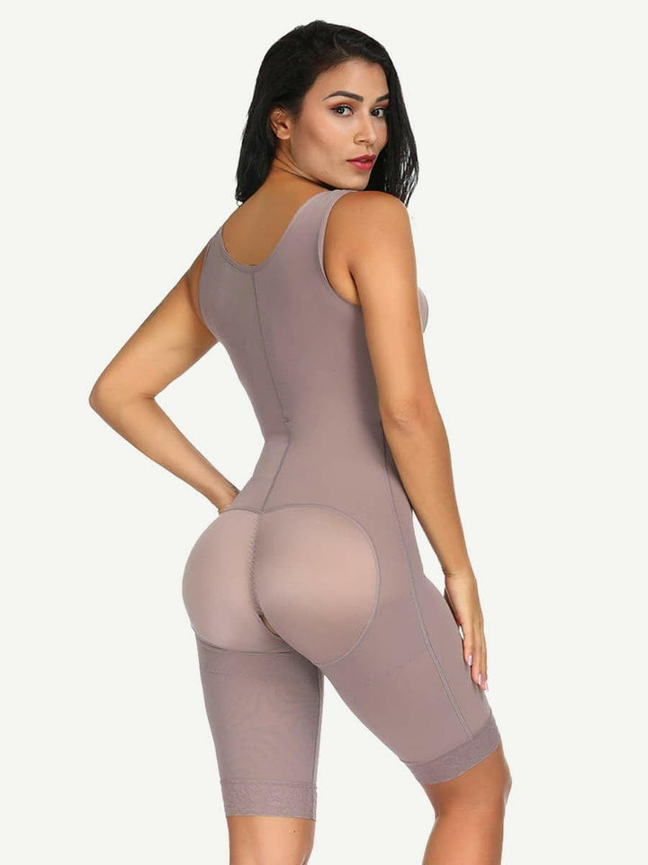 Wholesale Ultimate Stretch Nude Hooks Crotchless Unpadded Big Size Fajas Bodysuit